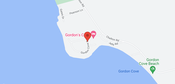 map of Gordon Cove Road